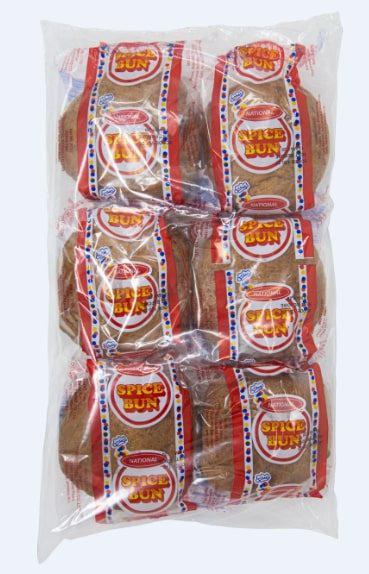 National Spice Buns 6 Units / 112 g National